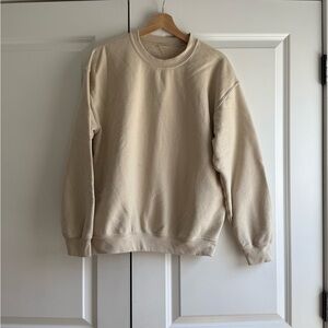H&M Men's Cream Crewneck Sweater